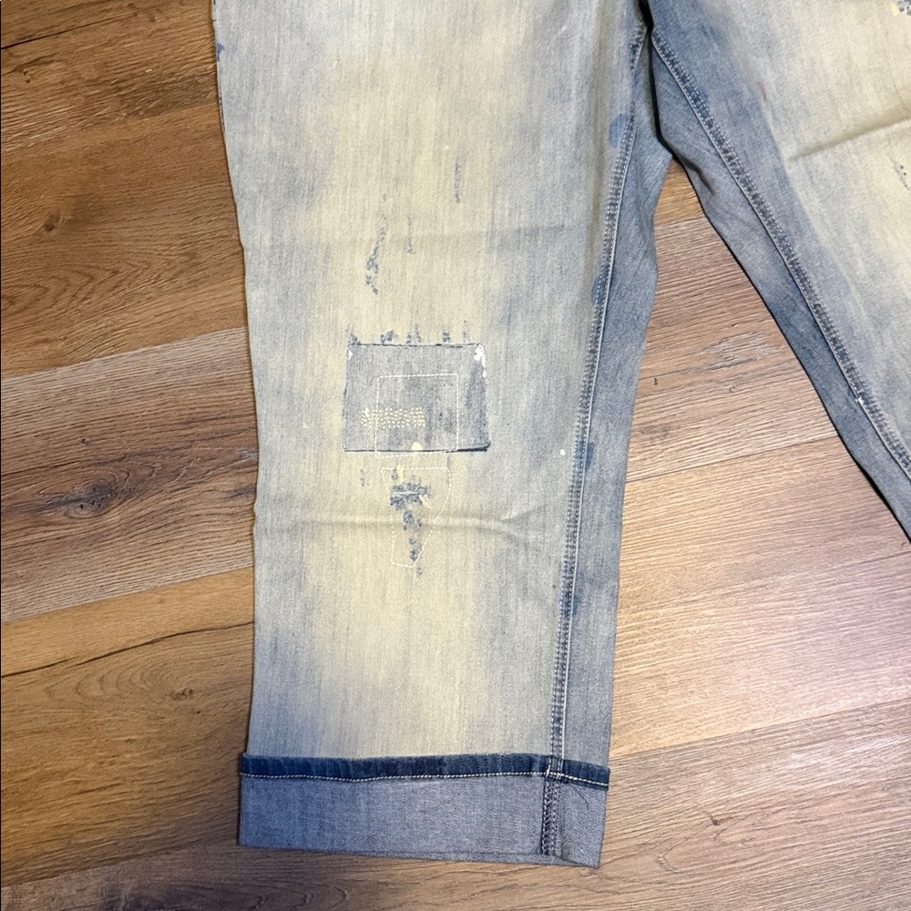 BRAND NEW LANE BRYANT Crop jeans with CUFFS - Picture 13 of 15